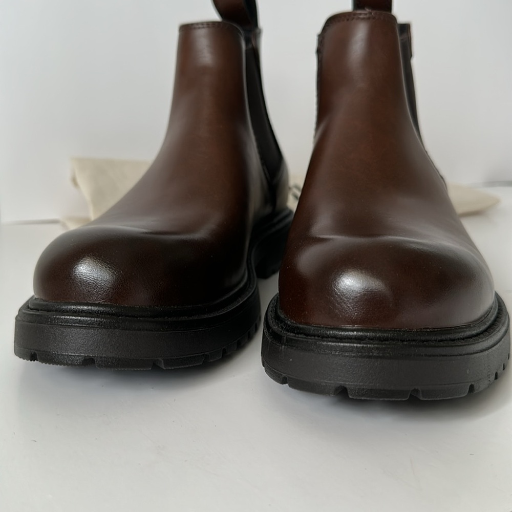 Zara Men's Dark Brown Chelsea Style Ankle Boots - Picture 6 of 17